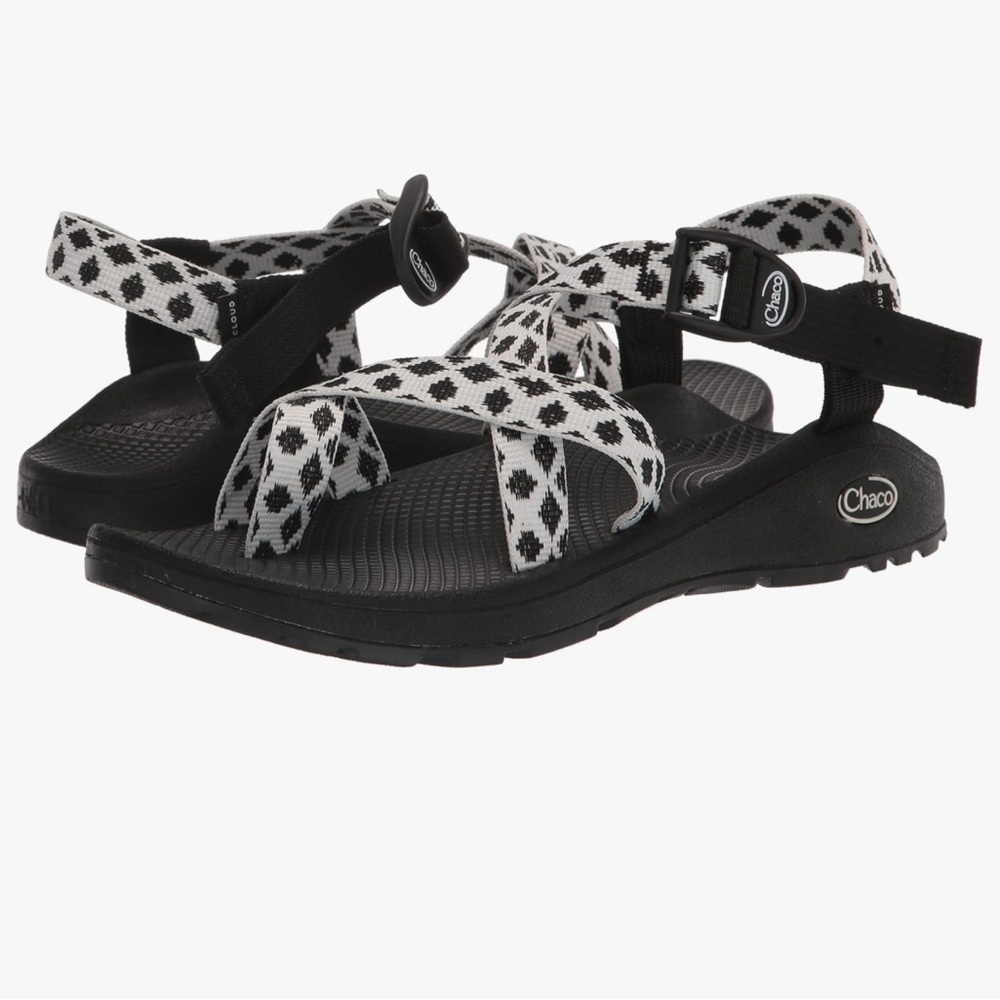 Chaco Black and White Sport Sandals